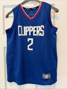 Fanatics Clippers Royal Blue Leonard Jersey Youth Medium
